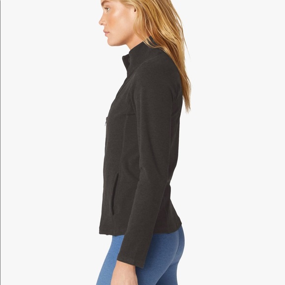 Beyond Yoga Space dye on the go mock neck jacket Sz S - Picture 4 of 6